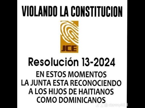 RECHAZO DE LA RESOLUCIÓN JCE 13-24.