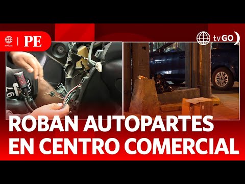 Roban autopartes en parqueo de centro comercial | Primera Edición | Noticias Perú