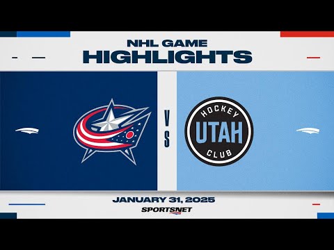 NHL Highlights | Blue Jackets vs. Utah HC - January 31, 2025