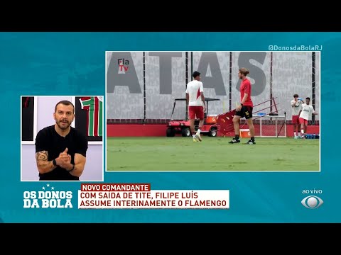 Filipe Luís assume o Flamengo como técnico interino | Os Donos da Bola RJ