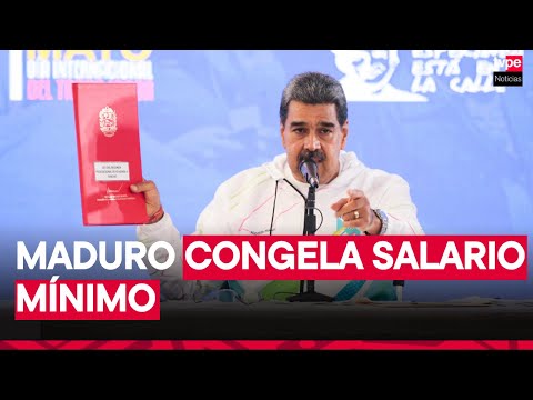 Venezuela: Maduro mantiene salario mínimo congelado, pero sube ingreso básico vía bono