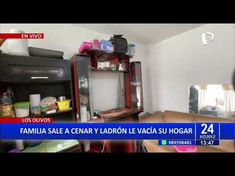 Los Olivos: delincuente roba en una casa mientras la familia cenaba