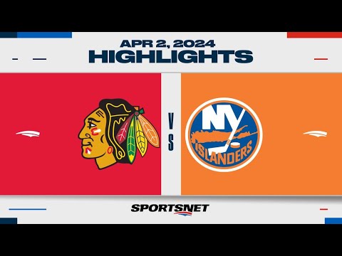 NHL Highlights | Blackhawks vs. Islanders - April 2, 2024