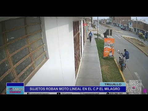 Trujillo: sujetos roban moto lineal en el C.P. El Milagro