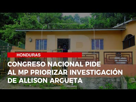 Congreso Nacional pide al MP priorizar investigación de Allison Argueta