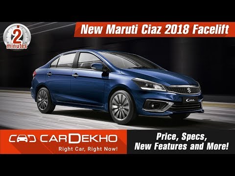 New Maruti Ciaz 2018 Facelift | Price, Specs, New Features and More!