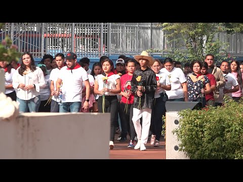 Managua: Juventud 19 de julio rinde homenaje a héroes y mártires de la Revolución