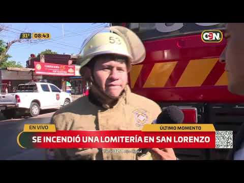 Incendio lomitería en San Lorenzo: No tenían prevención de incendios