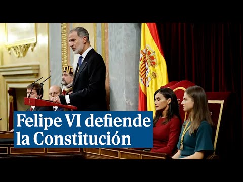 Felipe VI defiende la Constitución en la apertura de las Cortes Generales