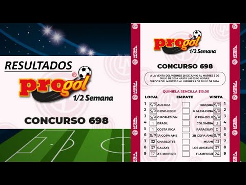 RESULTADOS PROGOL MEDIA SEMANA #698 !SUSCRIBETE¡