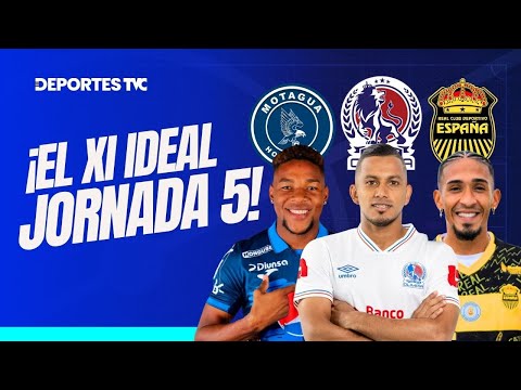 El XI IDEAL que dejó la Jornada 5 del torneo Clausura 2024 de la Liga Nacional de Honduras
