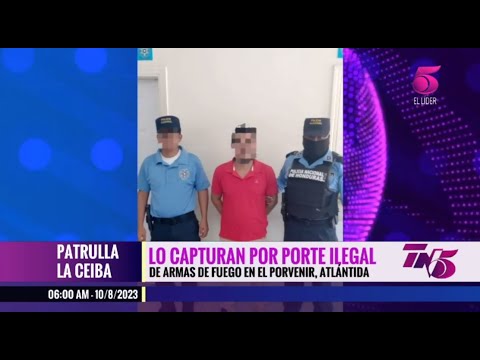 Policía captura a hombre por el porte ilegal de armas en El Porvenir, Atlántida