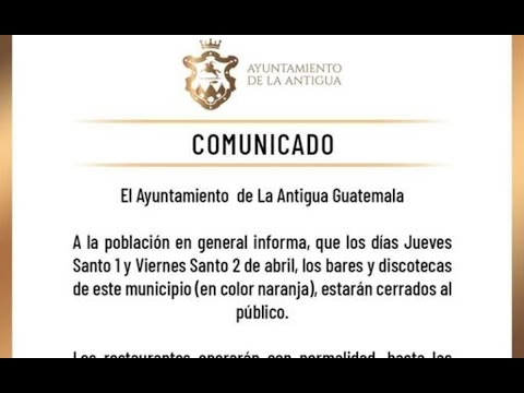 Antigua Guatemala: Bares y discotecas cerrados durante jueves y viernes santo