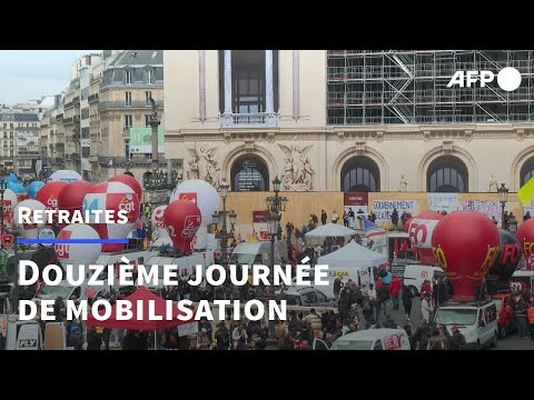 Retraites: douzième journée de mobilisation en France | AFP