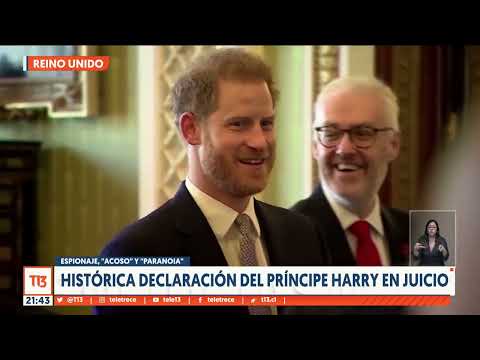 Histórica declaración de príncipe Harry en juicio