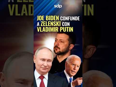 ¡JOE BIDEN la regó FEO!  Confundió a VOLODÍMIR ZELENSKI de Ucrania con VLADIMIR PUTIN de Rusia ?