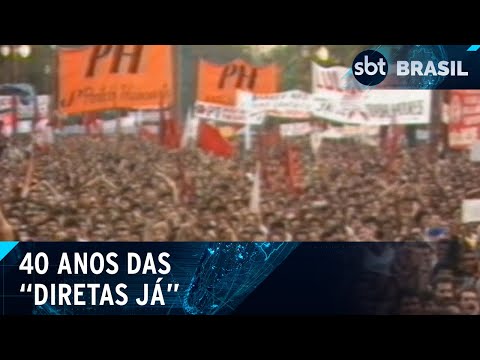 Um dos maiores protestos da história do Brasil completa 40 anos | SBT Brasil (16/04/24)