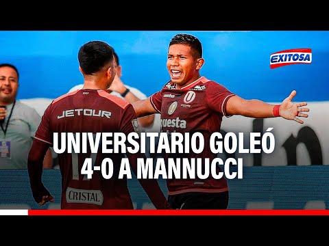 ¡Rumbo a la 28! Universitario de Deportes goleó 4-0 a Carlos Mannucci en su debut en la Liga 1