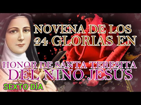 Novena de los 24 Glorias en Honor de Santa Teresita del Niño Jesús, SEXTO día flor del carmelo