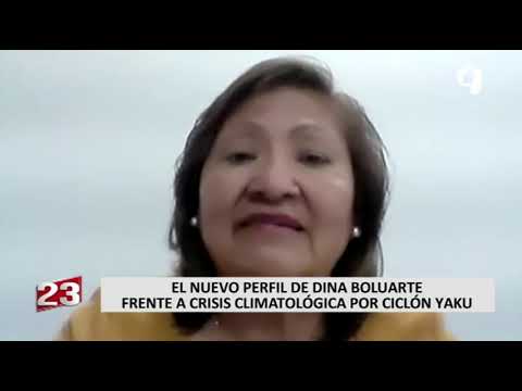 El nuevo perfil de Dina Boluarte frente a la crisis del ciclón Yaku