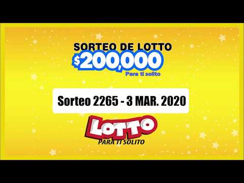 Sorteo Lotto 2265 2-MAR-2020