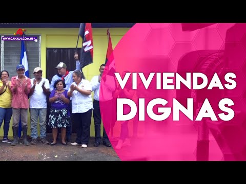 Gobierno Sandinista inaugura viviendas dignas en el casco urbano de El Coral, Chontales