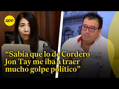 Edwin Martínez niega que haya defendido a María Cordero Jon Tay