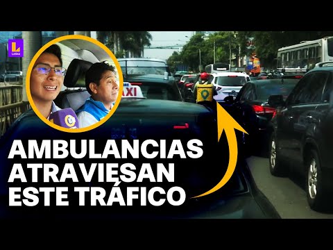 Ambulancias atrapadas en el tráfico limeño: El trayecto que toma una emergencia en la Javier Prado