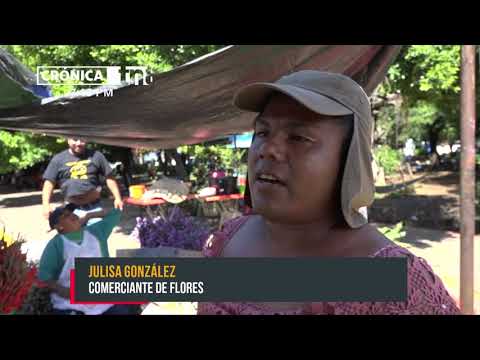 Variedad de flores y a buen precio por Día de los Difuntos en León - Nicaragua