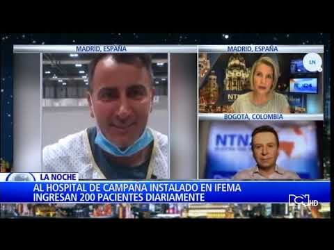 'La Noche' visita virtualmente el pabellón 9 del hospital de campaña más grande de España: Ifema