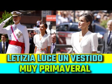 El LOOK PRIMAVERAL de la REINA LETIZIA en los ACTOS del DÍA DE LAS FUERZAS ARMADAS