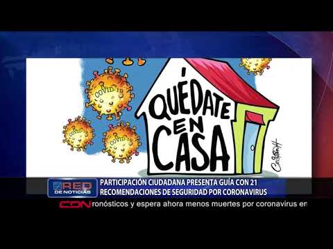 Participación Ciudadana presenta guía con 21 recomendaciones de seguridad por coronavirus