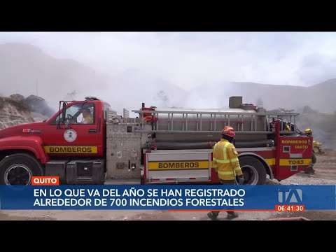 250 incendios forestales entre Julio y Agosto en Quito