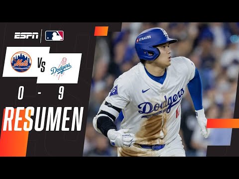 ¡DODGERS siguen intratables! - Resumen | METS 0-9 DODGERS | MLB Juego 1 NLCS