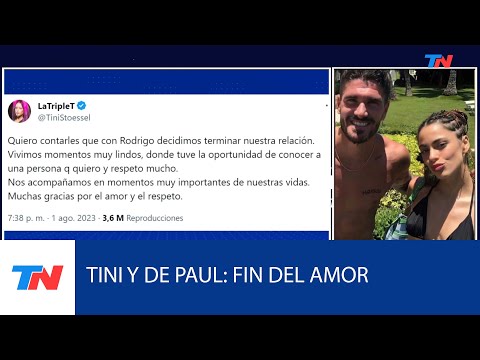 Tini Stoessel y Rodrigo De Paul confirmaron su separación en sus redes tras meses de rumores