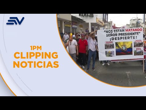 Comerciantes de la calle Ayacucho marcharon contra secuestros en Guayaquil | Televistazo | Ecuavisa