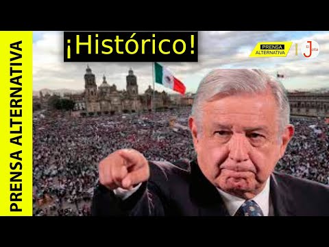 AMLO llena el Zócalo con poderoso discurso! México le da la espalda al neoliberalismo!