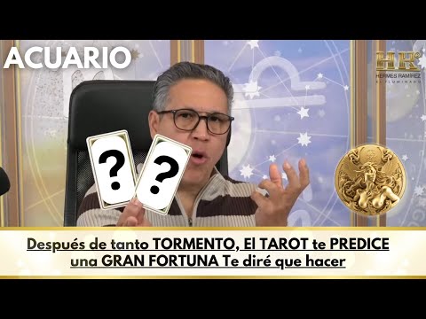 ACUARIO: Lo PREDICE las CARTAS del TAROT, Mira  una a una, veo una GRAN FORTUNA es TUYA