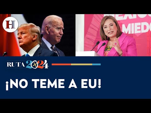 No me da miedo ni Trump ni Biden Xóchitl Gálvez asegura que no se dejará amenazar por EU