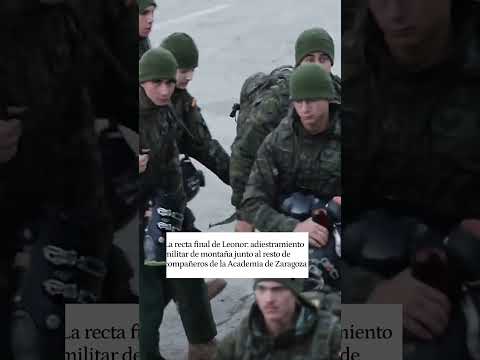 La Princesa Leonor comienza su entrenamiento militar en la nieve en la estación de Astún