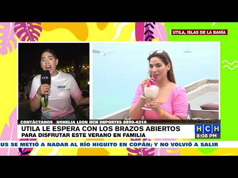 #CarolinaLanza sigue cautivando a televidente en Utila #verano2024