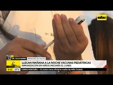 Vacunas pediátricas llegan mañana, anuncia Salud