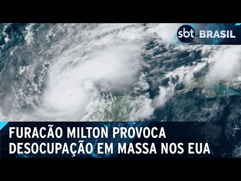 Furacão na Flórida: Milton volta a ser classificado como categoria 5 | SBT Brasil (08/10/24)