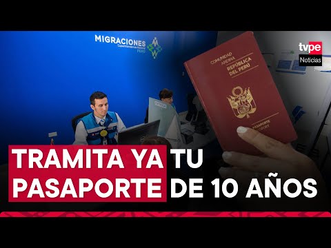 Migraciones inicia hoy emisión de pasaporte con vigencia de 10 años