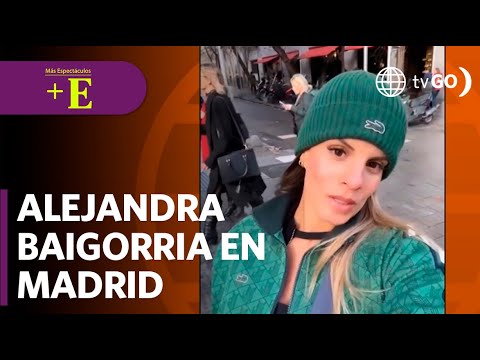 Alejandra Baigorria disfruta en Madrid | Más Espectáculos (HOY)