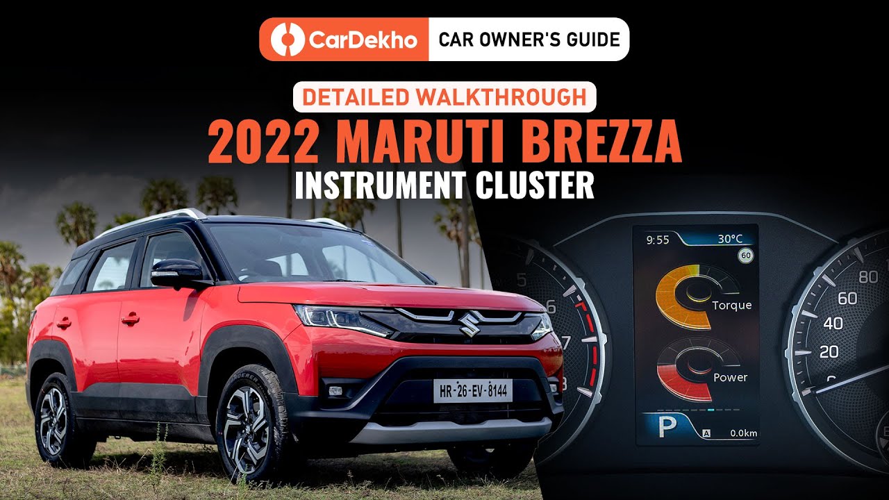 Maruti Suzuki Brezza 2022 Detailed Instrument Cluster Walkthrough : CarDekho Car Owners Guide