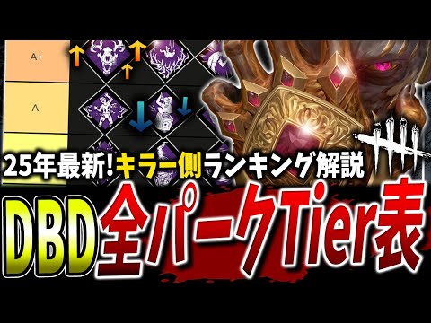 【DBD】キラー全パーク最強Tierランキング2025年1月【デッドバイデイライト】【アップデート】