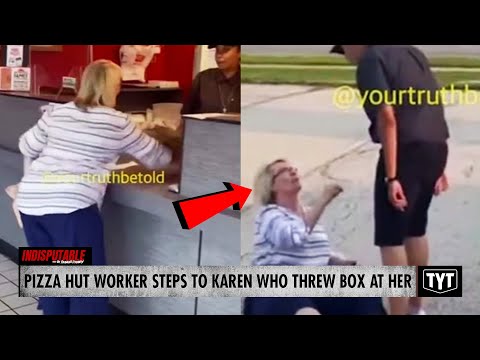 WATCH: Karen SNAPS & Throws Pizza Box At Worker, Instantly Regrets It #IND