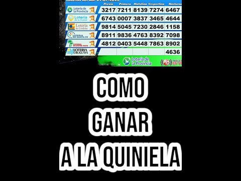 #quiniela #horoscopo #azar#argentina #loterias #uruguay #como #ganar
