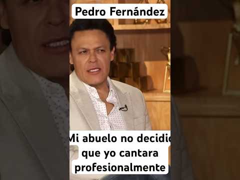 Pedro Fernández agradece que Vicente Fernández los presento a una compañía musical y empezo a cantar